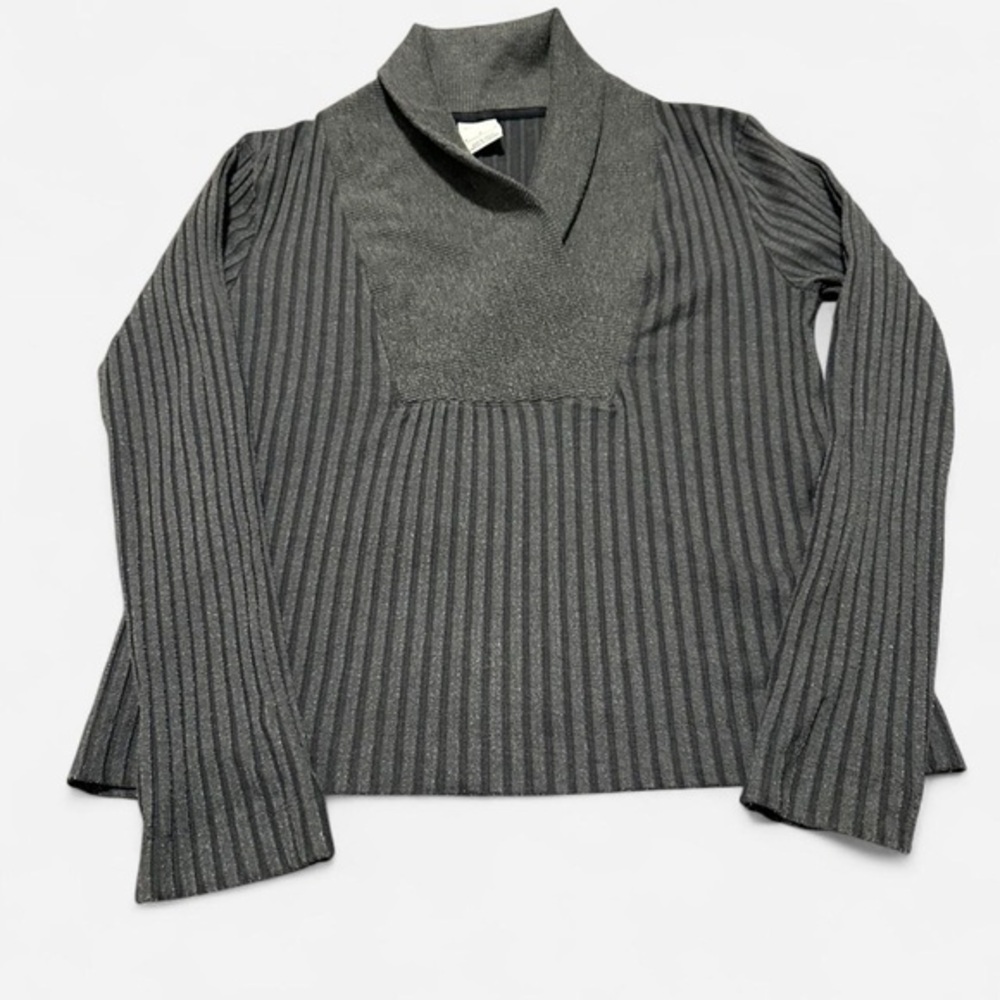 Women’s Nike Yoga Luxe Grey Ribbed Pullover Sweater